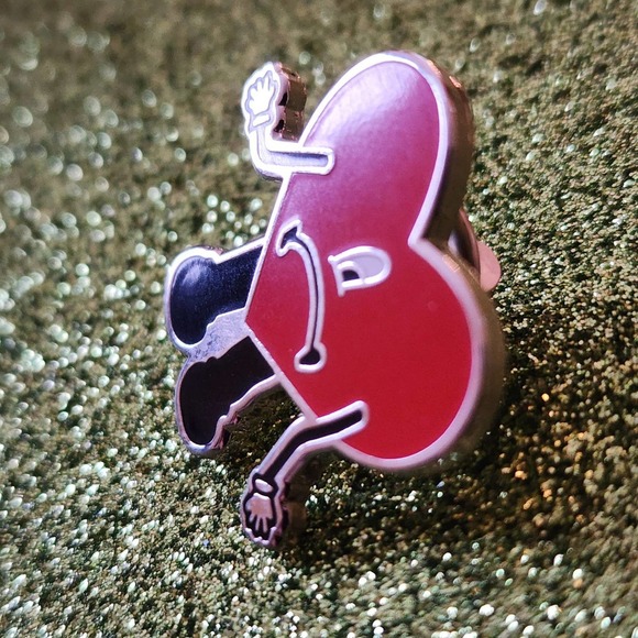 3/$20 Bad Bunny Rapper Sad Face Heart Hard Enamel Pin - Picture 3 of 3